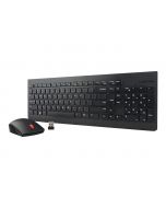 Lenovo Essential Wireless Combo - Tastatur-und-Maus-Set - kabellos - 2.4 GHz - Deutsch - für S510; ThinkCentre M700; M71X; M810; M910; ThinkPad L470; T470; X1 Carbon (5th Gen)